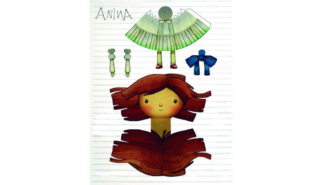 bricolage du personnage anina