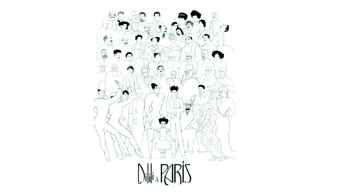coloriage du film Dilili à Paris