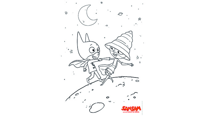 samsam coloriage