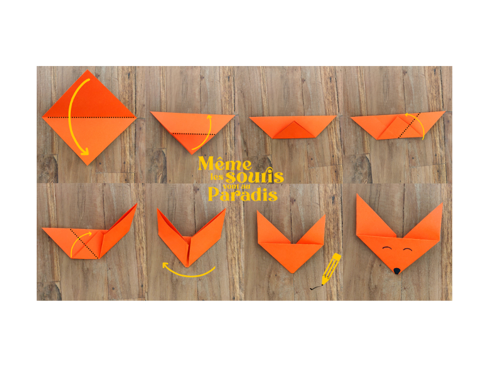 bricolage origami du film Même les souris vont au paradis