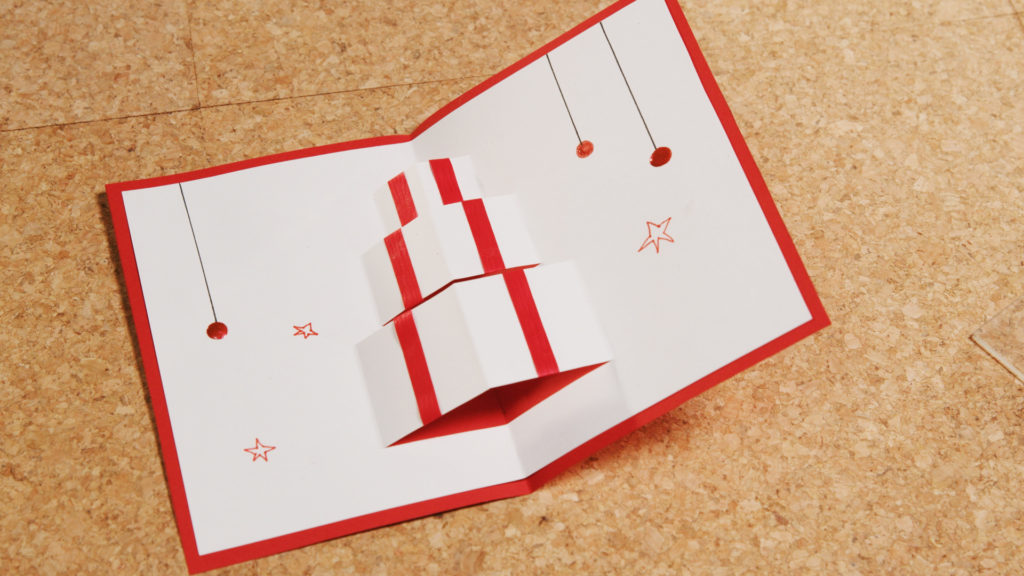 Photo carte pop up de Noël