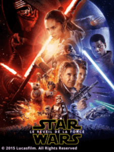 affiche du film Star Wars : Episode VII - Le réveil de la force (disney)