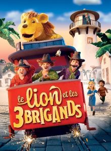 affiche du film Le lion et les trois brigands